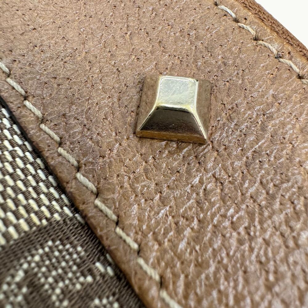 GUCCI GG Canvas Studded Shoulder Bag Leather - Picture 7 of 8